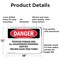 Signmission Pesticide Storage Area Danger Sign, Aluminum, 18in W x 12in L, 2PK OS-2PACK-DS-A-1218-L-1973 - alternate 2
